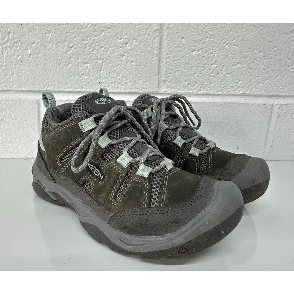 Keen Utility 1026776 Ladies Circadia Vent Hiking Shoes, Size 5, Steel Grey/Cloud
